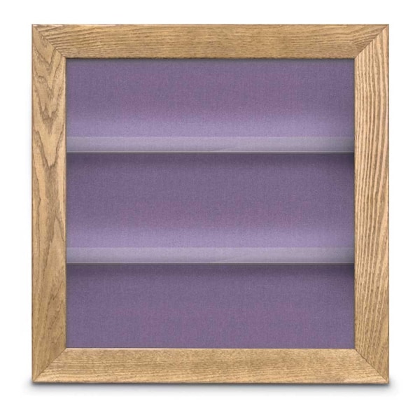 United Visual Products Outdoor Enclosed Combo Board, 42"x32", Black Frame/Grey & Rubber UVCB4232ODB-GREY-RUBBER - main